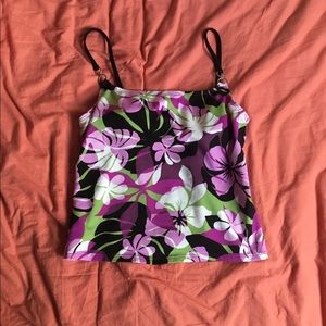 Tropical swim top
